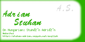 adrian stuhan business card